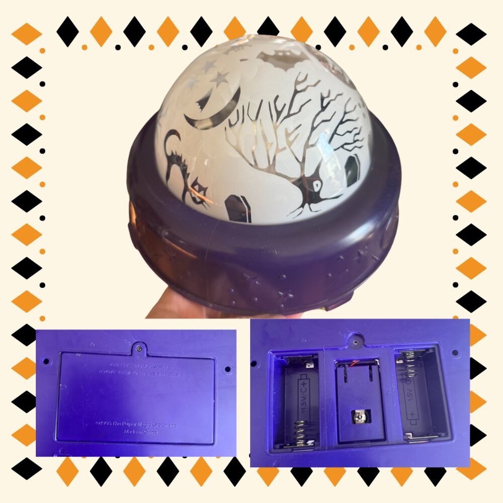 1995 PMG Spooky Shadows Spinning Halloween Light Projector Party Lamp Decor